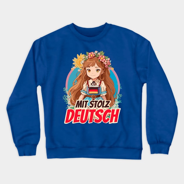 Mit Stolz deutsch Crewneck Sweatshirt by BAJAJU